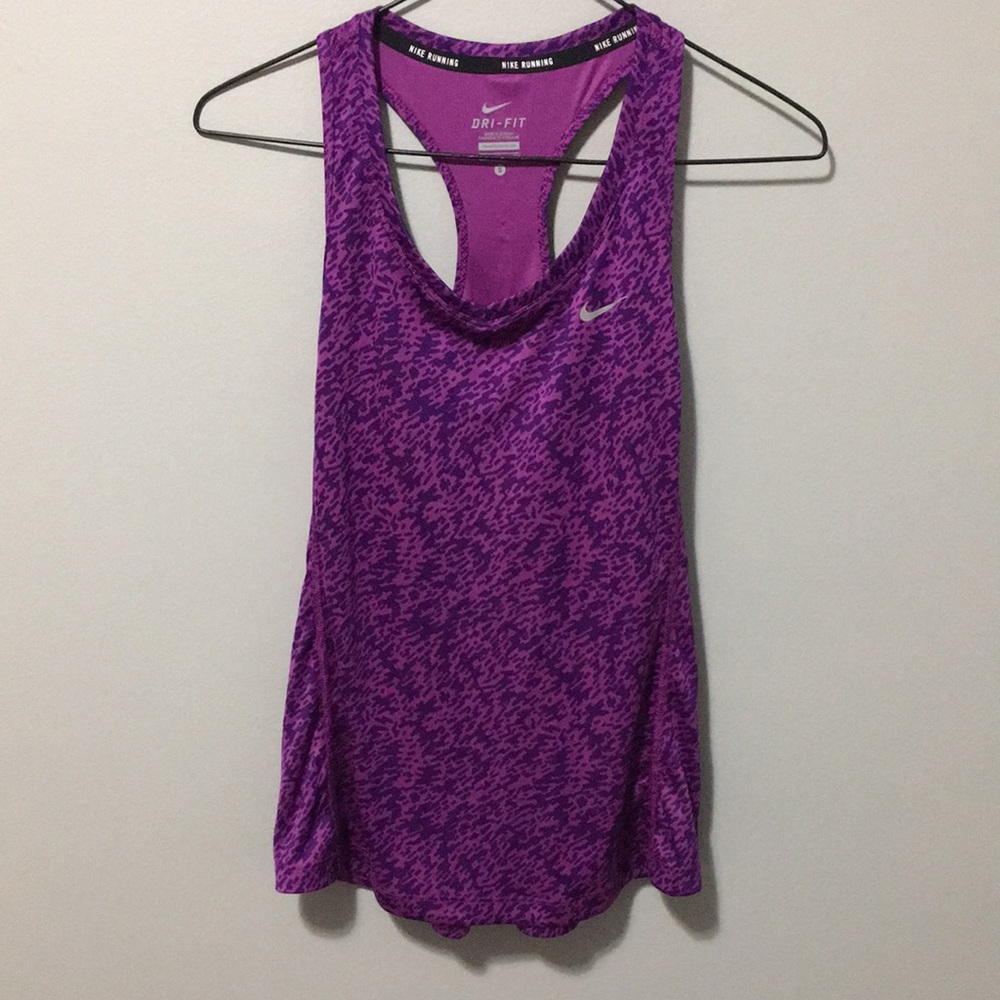 Nike Purple Racerback Dri-Fit Running Tank Top S